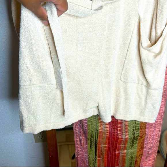 Avec Les Filles Belted Knit Romper Oat size Oversized XS - Picture 6 of 8